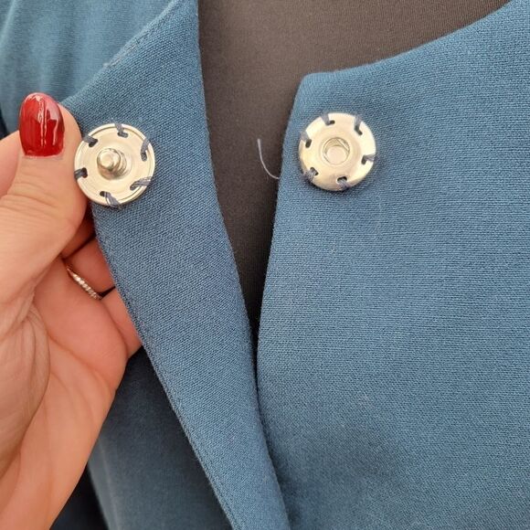 Bagatelle Heritage Blue Long Coat Size Large - Picture 6 of 11